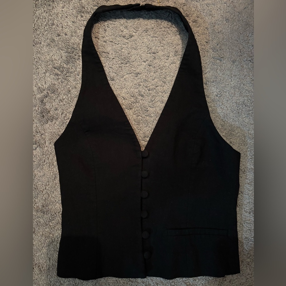 Zara Button-Up Halter Top